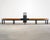 A monumental early to mid-20th century vintage Americana shuffleboard table measuring the official regulation and...