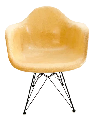Eames Dar Fiberglass Armchair With Eiffel Base for Herman Miller C. 1954