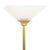 Frederick Cooper Brass Floor Lamp, with frosted glass square shade. 66" H x 14.5" W x 14.5" D. Provenance: From a 57th...