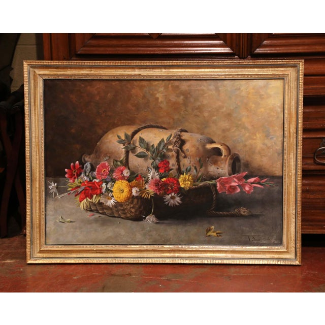 Early 20th Century Italian Framed Still Life Painting Signed G