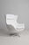 Mid-Century Modern 20th Century Czech Kelo Swivel Armchair White Cream For Sale - Image 3 of 15