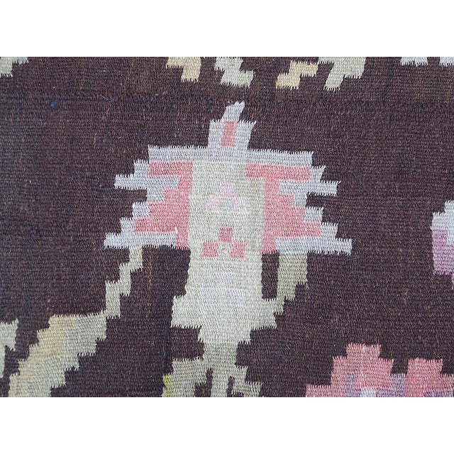 Textile Long Antique Bessarabian Kilim Rug For Sale - Image 7 of 12