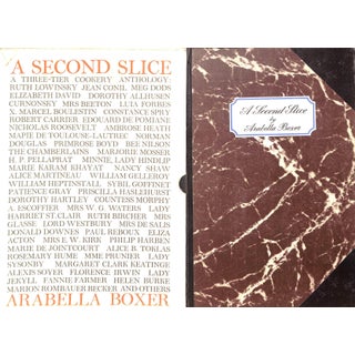 "A Second Slice: A Three-Tier Cookery Anthology" 1966 Boxer, Arabella [Compiled By] For Sale