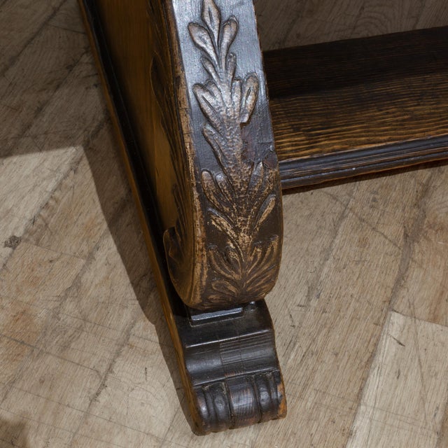 Late 19th Century 19th C. Trestle Dining Table c.1880-1900 For Sale - Image 5 of 11