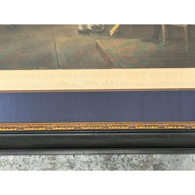 "The Declaration of Independence, July 4, 1776" by Engraver Waterman Lilly Ormsby, Framed For Sale - Image 12 of 12