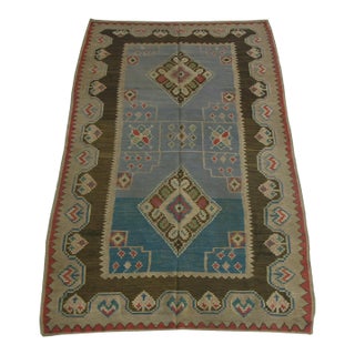 Antique Kilim Geometric Design Rug 10' X 6'1'' For Sale