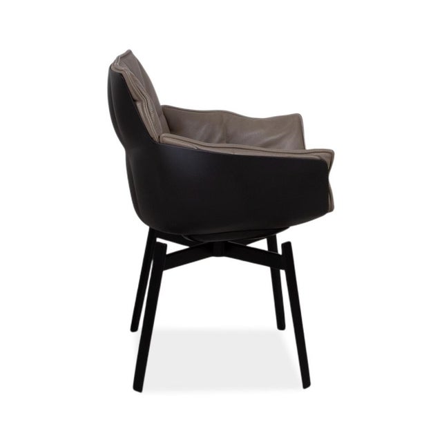 Husk Leather Chairs from B&B Italia, Set of 4 For Sale - Image 14 of 17