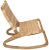 NOIR Las Palmas Rattan Rocking Chair, Teak For Sale In Los Angeles - Image 6 of 10