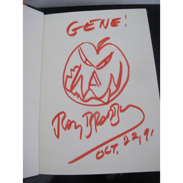 Ray Bradbury Hand Signed With Pumpkin Drawing Halloween Tree Hardcover Book For Sale - Image 4 of 8