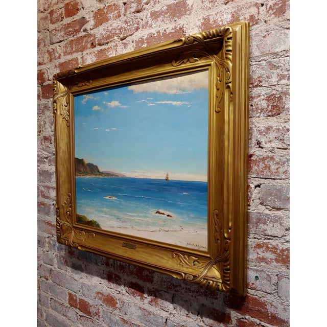 1920s California Turquoise Beach by Dedrick Stuber For Sale In Los Angeles - Image 6 of 8