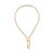 A whisper of modern romance for the wrist, this luminous bracelet pairs golden warmth with subtle sparkle. A slim, gently...