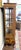 Vintage Burled Walnut Bowfront Curio China Cabinet For Sale - Image 9 of 13