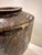 Rustic Vintage Studio Pottery Jar With Incised Leaf Motif For Sale - Image 3 of 7