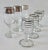 Metal Vintage MCM Dorothy Thorpe & Italian Silver Tiered and Rimmed Glass Cordials (Asst..)- 7 Pieces For Sale - Image 7 of 10
