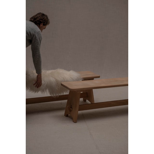 Vintage Brutalist Benches, 1960s, Set of 2 For Sale - Image 12 of 13