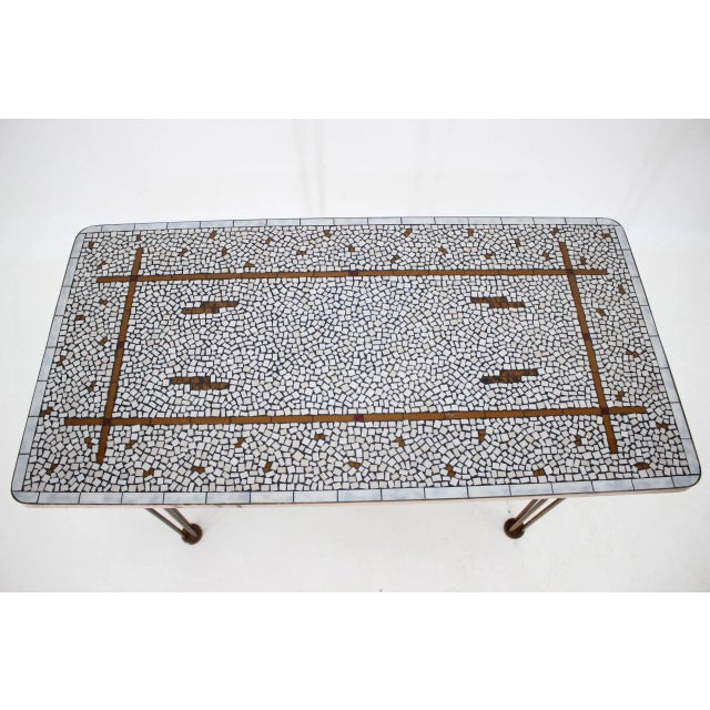 Mid-Century German Mosaic Conference Table, 1960s For Sale - Image 4 of 7