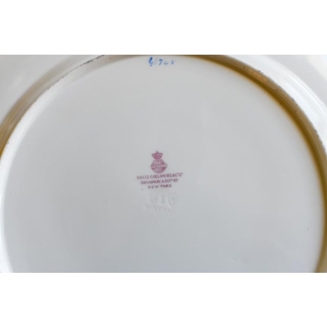 Antique 1898 Minton Dinner Plate G7261 Rose Garland Pansies and Forget Me Nots Fine English China Collectors Plate For Sale In Washington DC - Image 6 of 7