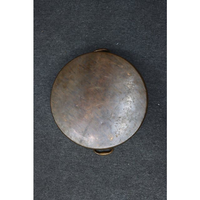 Antique French Copper Jam Pan With Riveted Brass Handles For Sale - Image 10 of 10