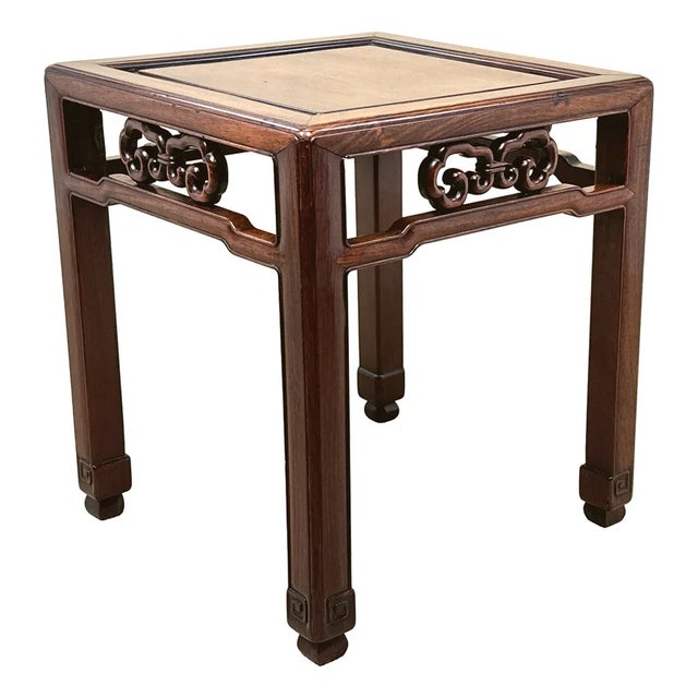 Oriental Hardwood Square Coffee Table, 1870 For Sale - Image 6 of 11
