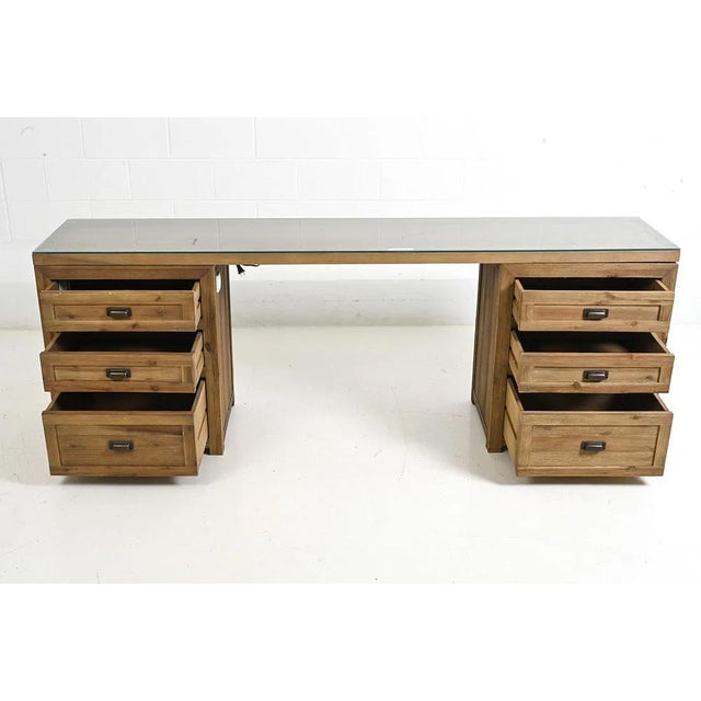 A wonderful design by Restoration Hardware (label attached). The desk is functional and delightfully simple. The following...