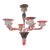 Contemporary Transparent Murano Glass Chandelier With Trasparent Rostrato Boubeches For Sale