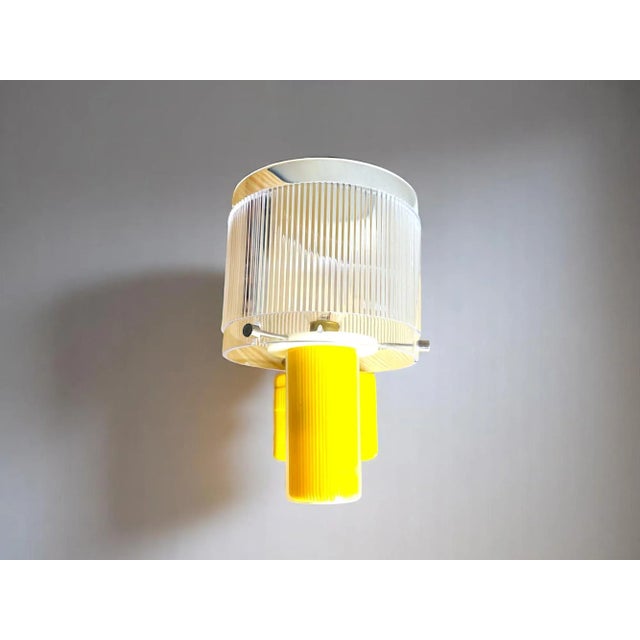 Green and Yellow Acrylic Wall Sconces, 1990s, Set of 2 For Sale - Image 9 of 15