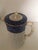 English Antique Royal Worcester English Blue, and Gray, Hot Chocolate Pot 19 Th Century For Sale - Image 3 of 8