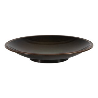 Small Art Deco Danish Low Bowl in Bronze from Just Andersen, 1940s For Sale