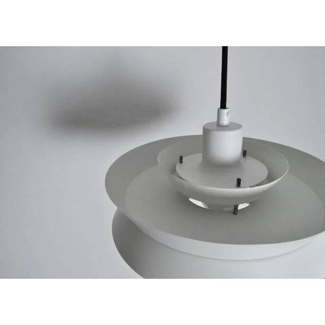 1960s White Trava Pendant Lamp by Carl Thore for Granhaga, Sweden, 1960s For Sale - Image 5 of 10