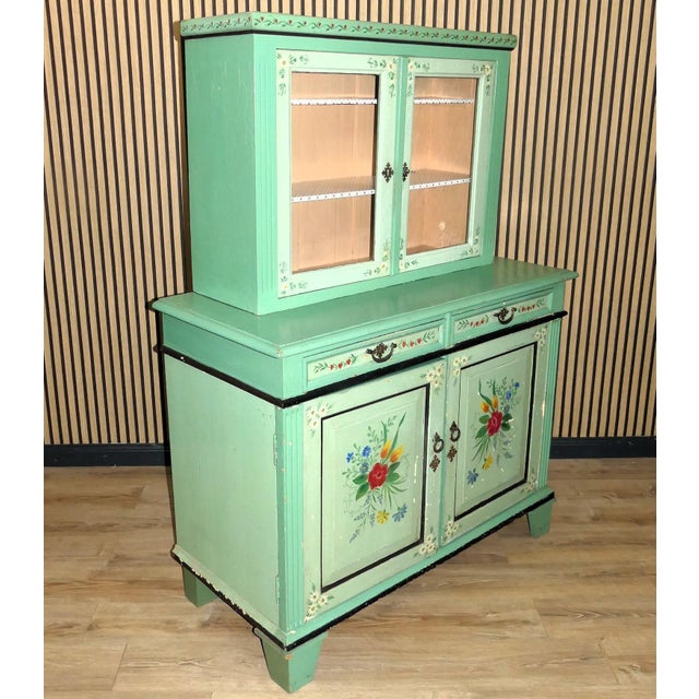 Hand Painted Kitchen Buffet For Sale - Image 5 of 18