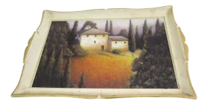 Vintage 1960s Italian Painted Tray