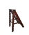 Wooden library ladder, ideal for displaying plants or decorative objects. The carved sides add character and refined...
