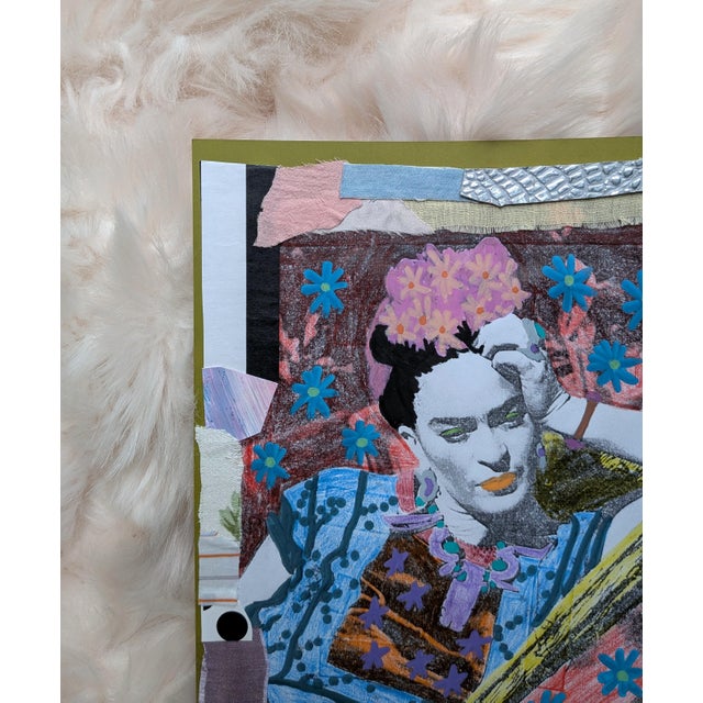 Contemporary Frida Mixed Media Collage For Sale - Image 3 of 7