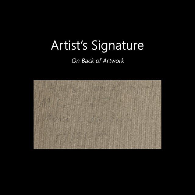 House on a Hill 1 - Abstract Color Drenched Nature Landscape Painting on Canvas Original Artwork by Maria C Bernhardsson For Sale In Los Angeles - Image 6 of 6