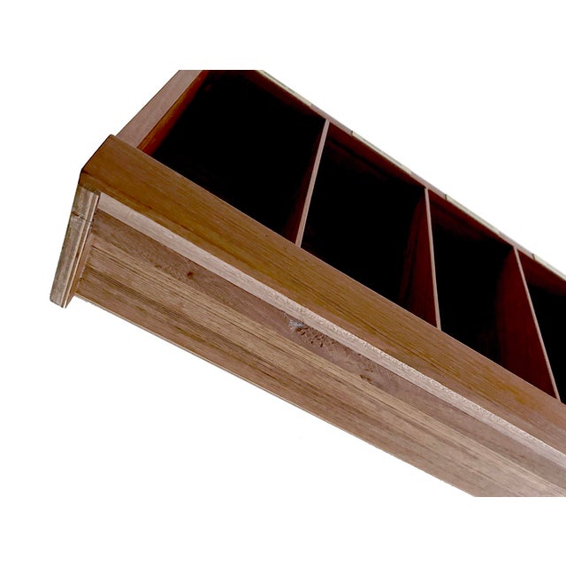 Brown Large Vintage Storage Shelf in Teak, 1960s For Sale - Image 8 of 11