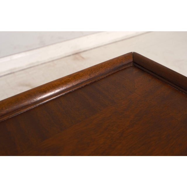 Hickory Chair Co Queen Anne Mahogany Tea Table For Sale - Image 10 of 12