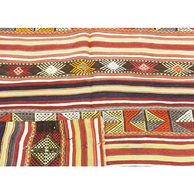 1960s Turkish Kilim Rug For Sale - Image 4 of 4
