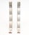 Traditional Pair of Vintage White Steel Shelf Brackets For Sale - Image 3 of 5