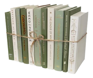 Decorative Books - Ivy Cream Book Bundle - 1 Foot of Green Books