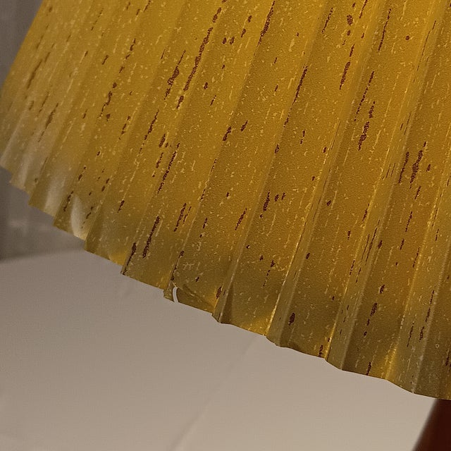 Brown Vintage Solid Wood Mid-Century Modern Lamp For Sale - Image 8 of 12