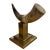 Late 20th Century Vintage Natural Horn on Brass Base For Sale - Image 5 of 8