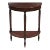 Bellini Demilune Console Table, Medium Brown For Sale