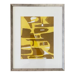Abstract Stone Lithograph by Jerry Opper For Sale