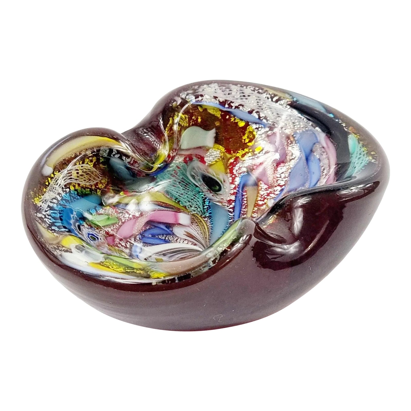 Tutti Frutti Murano Glass Ashtray by Dino Martens for Aureliano