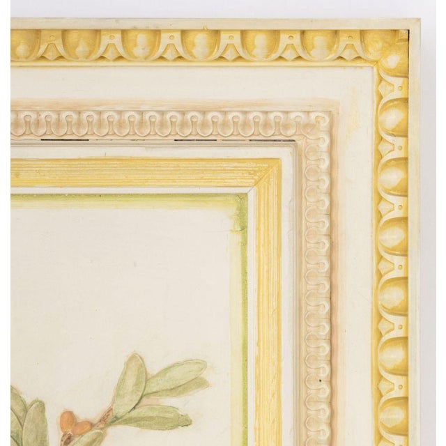 Louis XVI Style Painted & Giltwood Boiserie Mirror For Sale - Image 4 of 7