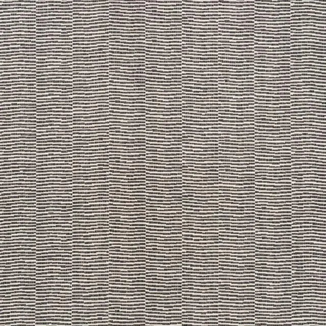 Abstract Sample - Schumacher Promenade Indoor & Outdoor Fabric in Black For Sale - Image 3 of 3
