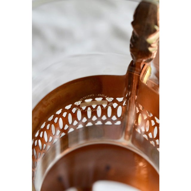 Late 20th Century Princess House Copper and Glass Carafe Set For Sale - Image 10 of 10