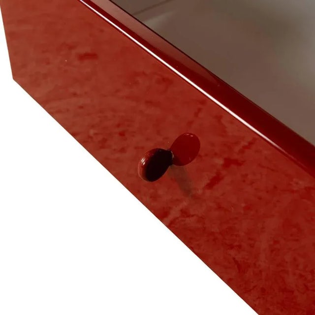 Wood Olinto Wooden Sideboard in Red from B&b Italia / C&b Italia, Set of 3 For Sale - Image 7 of 18