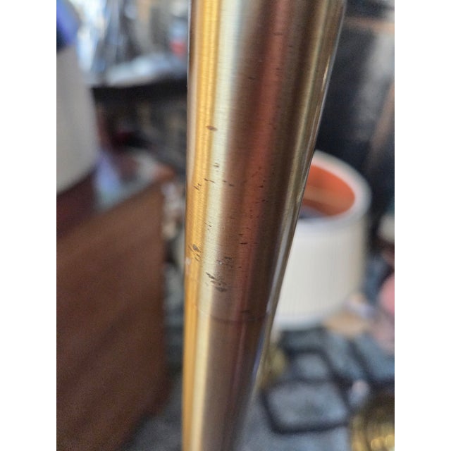 Gold Ralph Lauren Brass Finish Articulated Swing Arm Floor Standing Lamp For Sale - Image 8 of 10