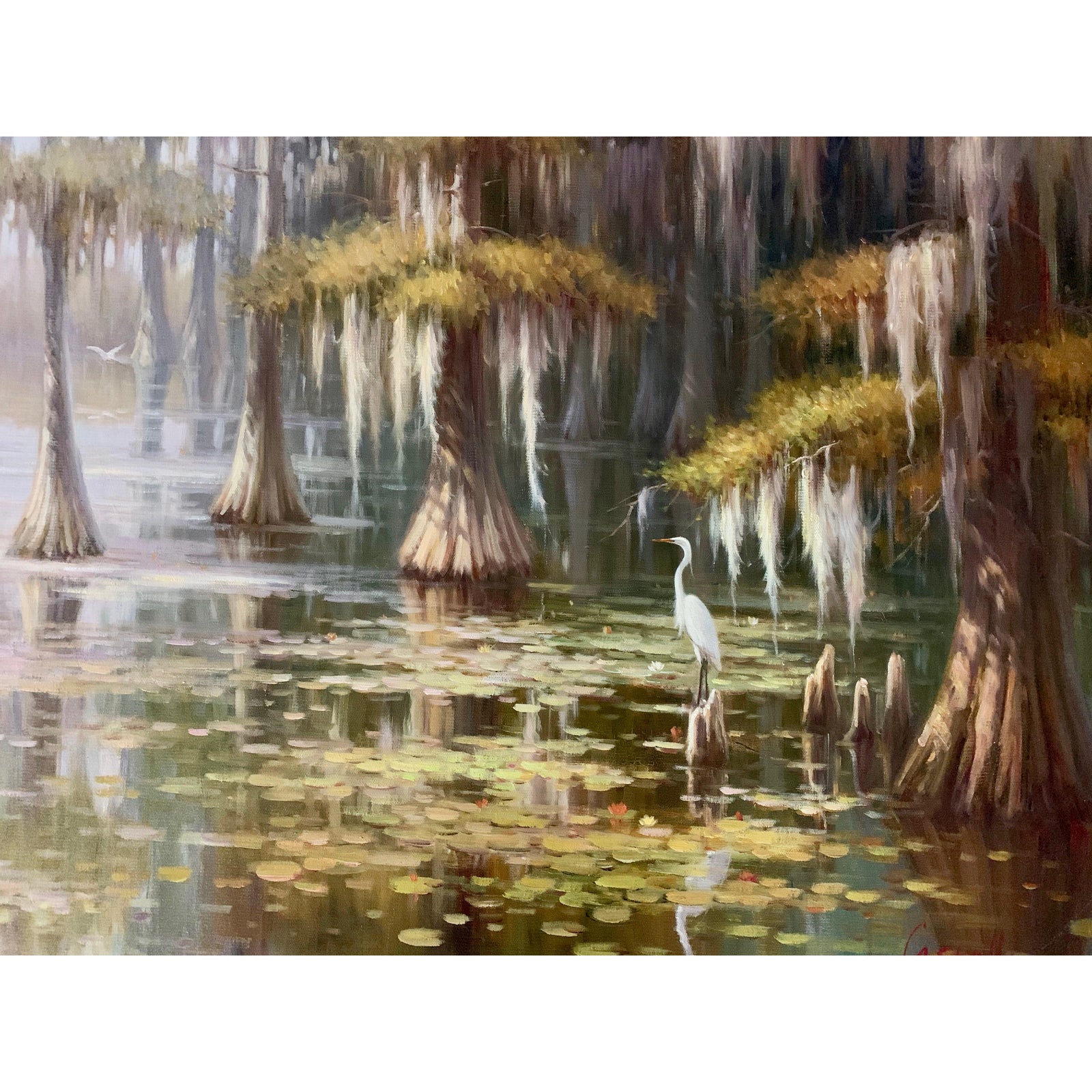 Louisiana Swamp Oil Painting | Chairish
